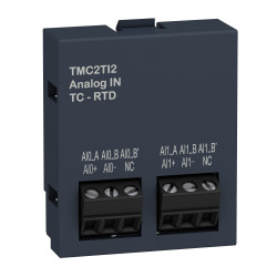 TMC2TI2 Cartouche 2 entrées température type K.J.R.S.B.E.T.N.C PT100-PT1000-NI100-NI1000 - Modicon M221