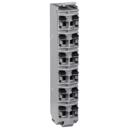 TM5ACTB12PS Bornier à ressorts 12 contacts - 24V - Gris - Modicon TM5 Schneider
