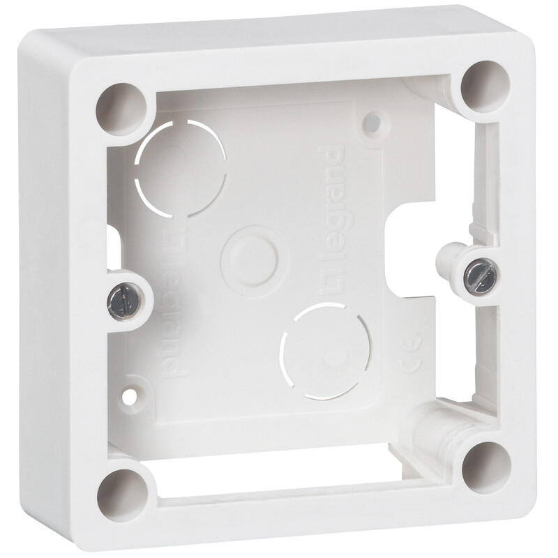 055849 - Cadre saillie Legrand 1 poste pour socle et sortie de câbles - 100x100x36mm