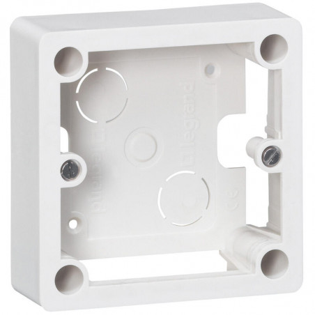 055849 - Cadre saillie Legrand 1 poste pour socle et sortie de câbles - 100x100x36mm