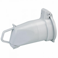 055665 - Fiche femelle Legrand 3P+T 20A 380V - Coudée avec volet et éclips de protection