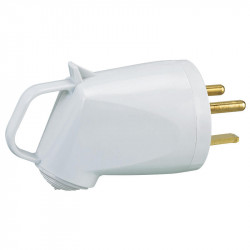 055852 - Fiche électrique male Legrand 2P+T 32A 380V - Sortie droite à terre plate