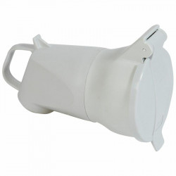 055865 - Fiche femelle Legrand  3P+T 32A 380V - Coudée avec volet et éclips de protection