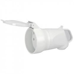 055865 - Fiche femelle Legrand 3P+N+T 32A 380V - Coudée avec volet et éclips de protection
