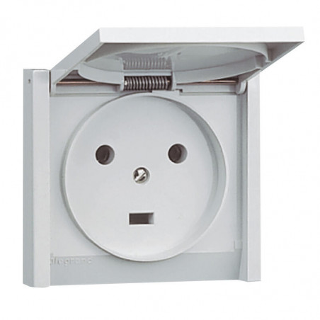 055703 - Legrand plexo prise de courant 2P+T 20A étanche - Encastrable ou boitier saillie 090359