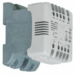 044232 Legrand - Transformateur de commande et sécurité 63VA  - Primaire 230/400Vca - Secondaire 24/48Vca - Bornes à vis