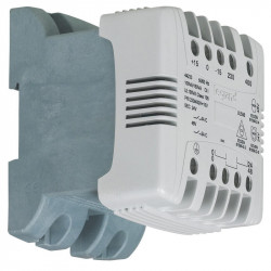 044233 Legrand - Transformateur de commande et sécurité 100VA  - Primaire 230/400Vca - Secondaire 24/48Vca - Bornes à vis