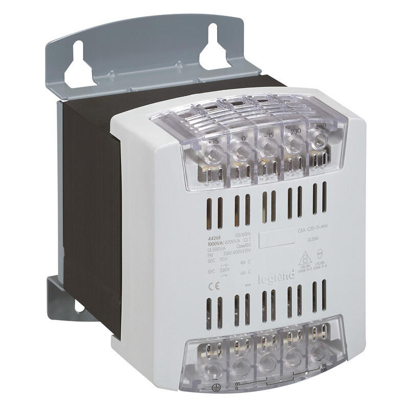044238 Legrand - Transformateur de commande et sécurité 1000VA  - Primaire 230/400Vca - Secondaire 24/48Vca - Bornes à vis