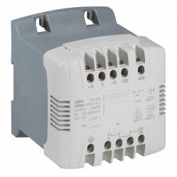 044266 Legrand - Transformateur de séparation des circuits 400VA - Primaire 230V 400V - Secondaire 115V 230V - Bornes à vis