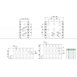 14030CCZ Goulotte de câblage PVC avec couvercle LxH 60X40mm GRISE - Vendu par carton de 32m - Prix au mètre