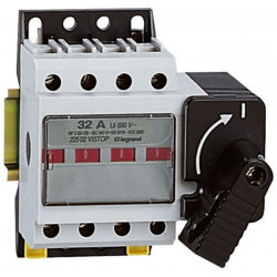 022507 Legrand - Interrupteur sectionneur tétrapolaire Vistop 32A - 4P - avec commande latérale droite