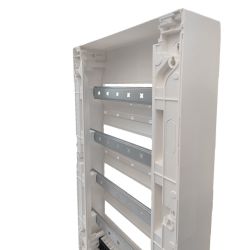GD418 - Coffret électrique 4 rangées de 18 modules - Hager Gamma 625x355x103mm - Bornier automatique