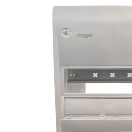 GD418 - Coffret électrique 4 rangées de 18 modules - Hager Gamma 625x355x103mm - Bornier automatique