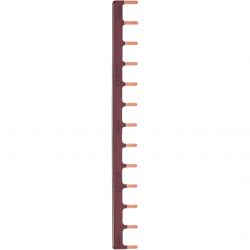 KB163P Hager - Peigne d'alimentation phase - 1P - Brun - 63A - 10mm² - 13 modules