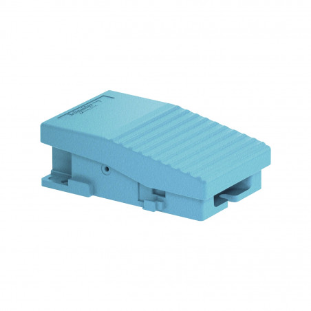 XPEM110 Schneider - Interrupteur à pied simple - Sans capot - Métal - Contact 1NO+1NF - Preventa Harmony XPEM