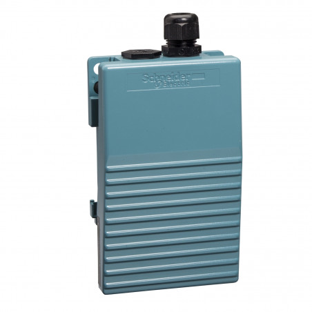 XPEM111 Schneider - Interrupteur à pied simple - Sans capot - Métal - Contact 2NO+2NF - Preventa Harmony XPEM