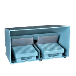 XPEM5100D Schneider - Interrupteur à pied double - Avec capot - Métal - Contact 2NO+2NF - Preventa Harmony XPEM