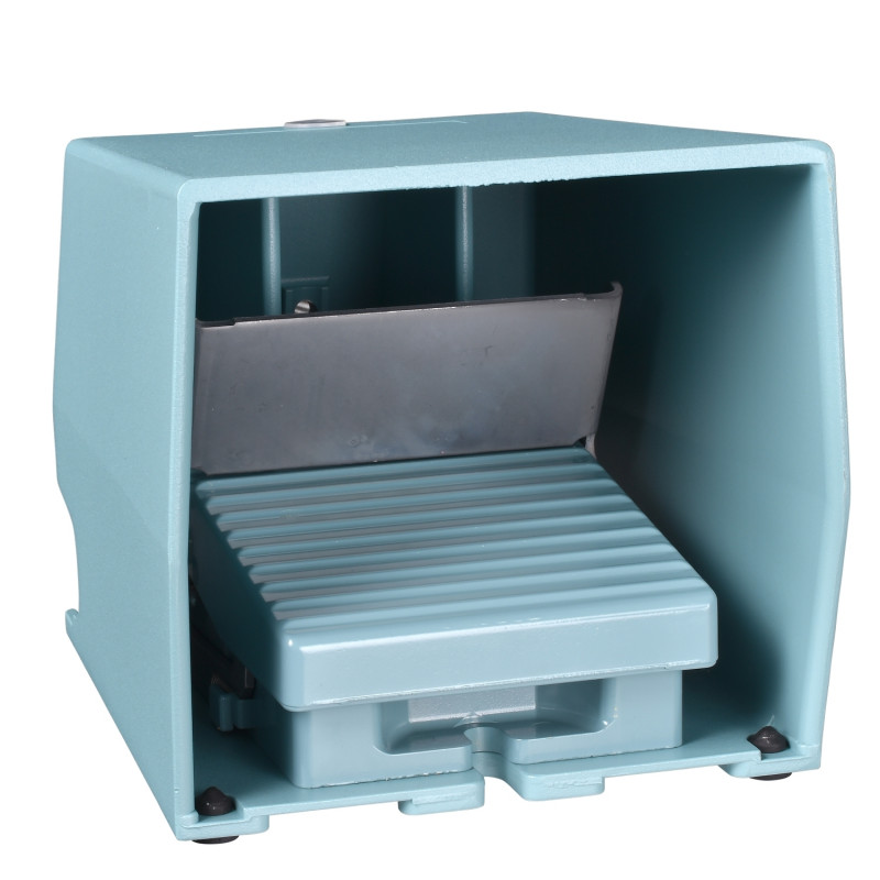 XPEM511 Schneider - Interrupteur à pied simple - Avec capot - Métal - Contact 2NO+2NF - Preventa Harmony XPEM