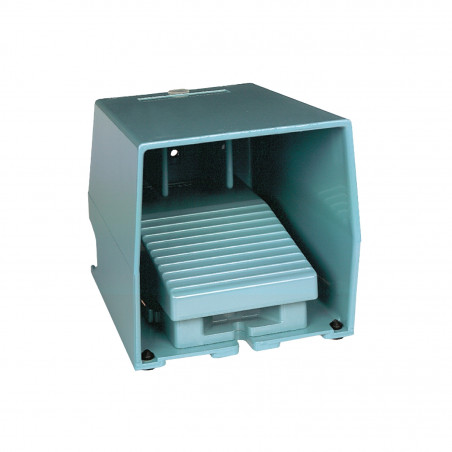 XPEM611 Schneider - Interrupteur à pied simple - Avec capot - Métal - Contact 2NO+2NF - Preventa Harmony XPEM