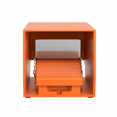 XPER711 Schneider - Interrupteur à pied simple - Avec capot - Métal - Contact 2NO+2NF - Preventa Harmony XPER