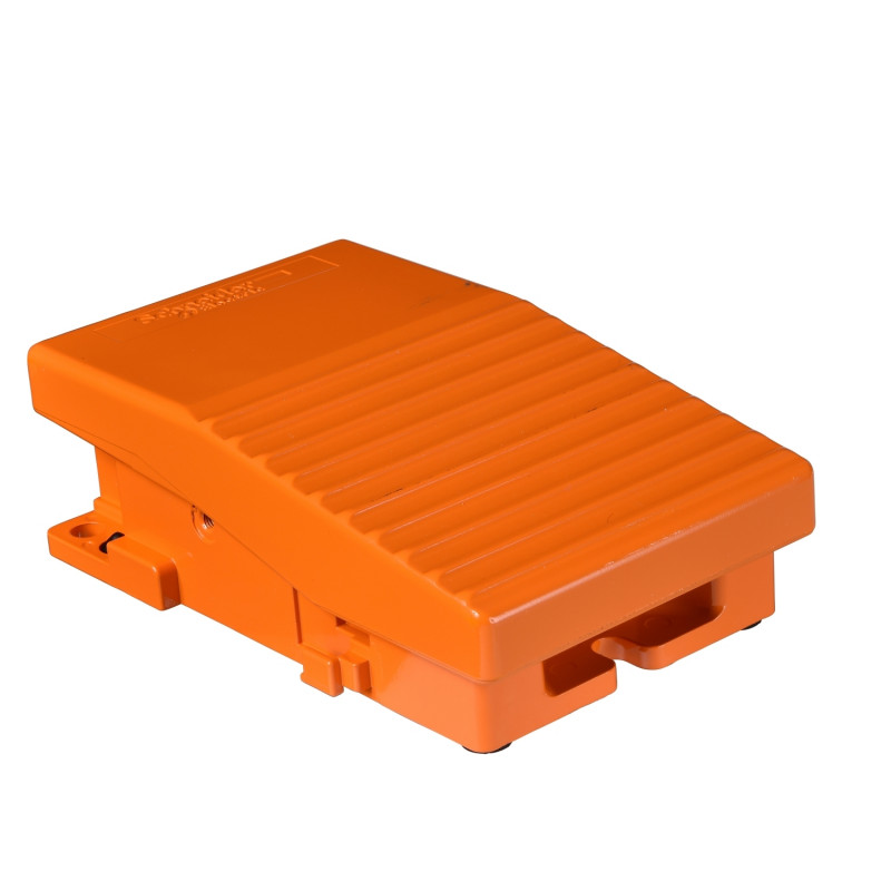 XPER110 Schneider - Interrupteur à pied simple - Sans capot - Métal - Contact 1NO+1NF - Preventa Harmony XPER
