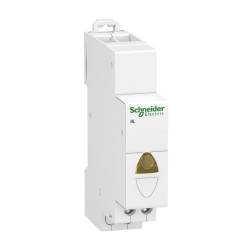 A9E18324 Voyant modulaire lumineux LED Jaune - Tension 110 à 230Vca - Montage rail din - Schneider Electric