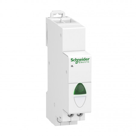 A9E18331 Voyant de présence tension LED Vert - 12 à 48Vca-cc - pour coffret électrique - Schneider Electric