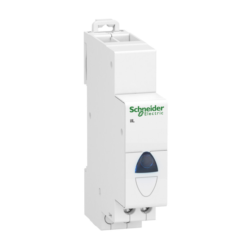 A9E18333 Voyant de présence tension LED Bleu - 12 à 48Vca-cc - pour coffret électrique - Schneider Electric