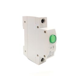 Voyant modulaire LED pour tableau électrique Vert - Tension 230Vac - Montage rail DIN (format disjoncteur)