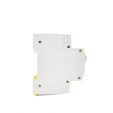 Voyant modulaire LED pour tableau électrique Vert - Tension 230Vac - Montage rail DIN (format disjoncteur)