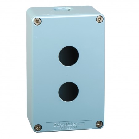 XAPM2202 Schneider Harmony XAPM - boîte à boutons vide - métallique - 2 perçages