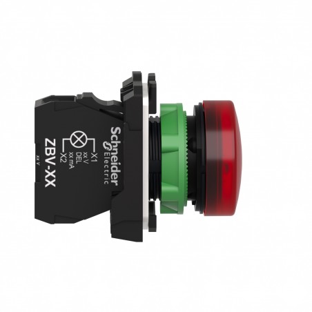 XB5AVB4 Schneider - voyant lumineux LED - Ø22 - rouge - 24V - à vis - Harmony XB5