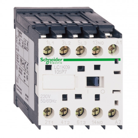 LC1K06015B7 Schneider - Mini contacteur tripolaire - 3NO - 6A - Bobine 24Vca - Broche à souder