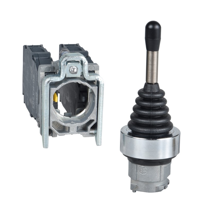 XD4PA24  Manipulateur joystick Ø22 - 4 directions à rappel vers position 0 - Contacts 1NO - Schneider Harmony