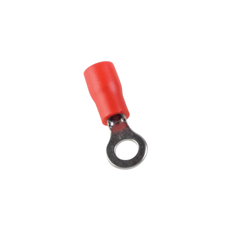 TOL-1.5-3 Sachet de 100 cosses rondes isolées  rouges pour fil 0.25 à 1.5mm² - Trou M3 - Ø 3.7mm - ARVI