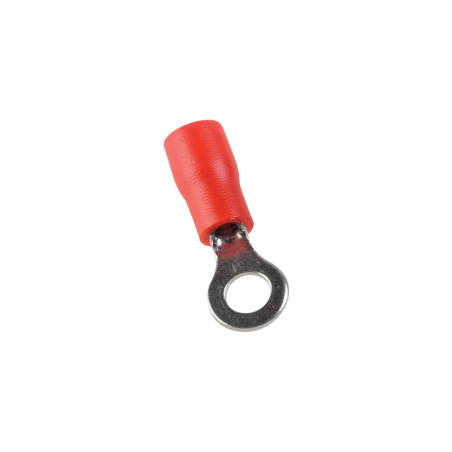 TOL-10-8 Sachet de 100 cosses rondes isolées  rouges pour fil 10mm² - Trou M8 - Ø 8.4mm - ARVI