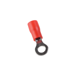 TOL-10-10 Sachet de 100 cosses rondes isolées  rouges pour fil 10mm² - Trou M10 - Ø 10.5mm - ARVI