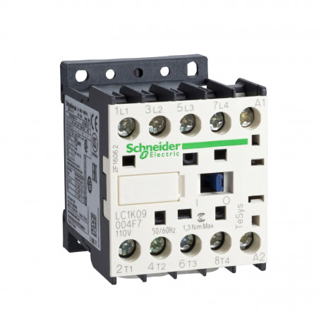 LC1K09004B7 Schneider - Mini contacteur tétrapolaire - 4NO - 20A - Bobine 24Vca - Vis