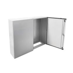 Armoire électrique en métal étanche IP55 - 1000x1200x400 - 2 portes - plaque fournie - Argenta IDE