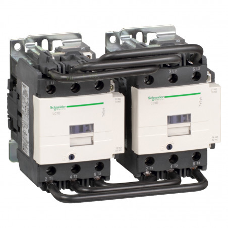 LC2D80F7 Schneider - Contacteur inverseur tripolaire - 3NO - 80A - Bobine 110Vca - Vis