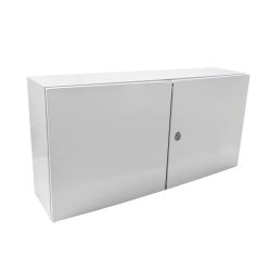 Armoire électrique en métal étanche IP55 - 500x1000x300 - 2 portes - plaque fournie - Argenta IDE
