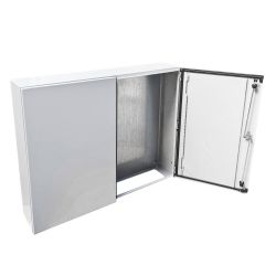 Armoire électrique en métal étanche IP55 - 800x1000x200 - 2 portes - plaque fournie - Argenta IDE
