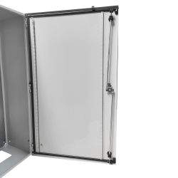 Armoire électrique en métal étanche IP55 - 600x1200x250 - 2 portes - plaque fournie - Argenta IDE
