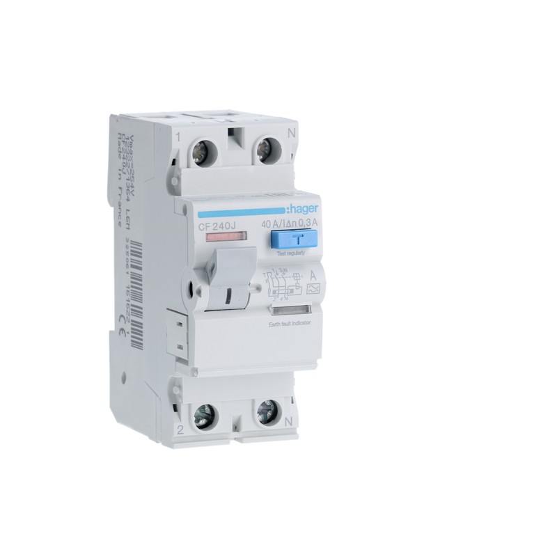 Interrupteur Différentiel Magnétothermique Type A 300mA 32A B32 - 2P Réel, Courbe B, 6kA, Double Levier