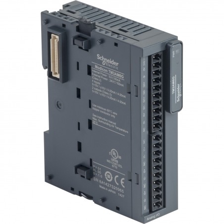 TM3AM6G Module d'extension mixte 4 entrées et 2 sorties -10-0-10V 0/4-20mA - Bornes AUTO - Schneider Modicon TM3