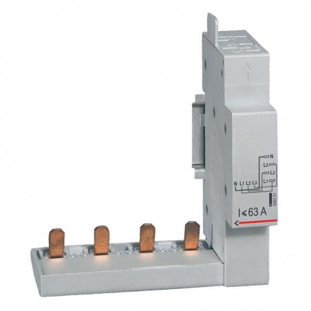 406301 Module de raccordement par le haut par peigne pour Inter différentiel 4P 63A max DX3 - AUTO - 1 module