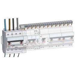 406301 Module de raccordement par le haut par peigne pour Inter différentiel 4P 63A max DX3 - AUTO - 1 module