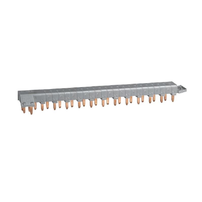 405201 Peigne d'alimentation tétrapolaire 4P tête de groupe HX3 optimisé disjoncteur à bornes décalées - 12m