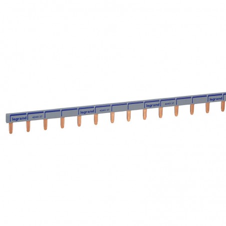 404937 Peigne d'alimentation universel Réversible Phase + Neutre HX3 - longueur 57 modules - 1 mètre