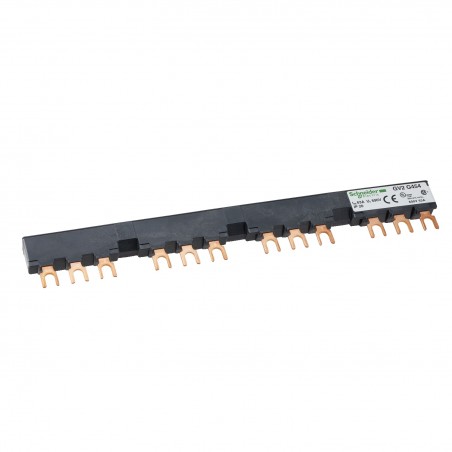 GV2G454 Peigne tripolaire pour disjoncteur moteur - 63A - 4 dérivations - pas 54 mm - Schneider TeSys GV